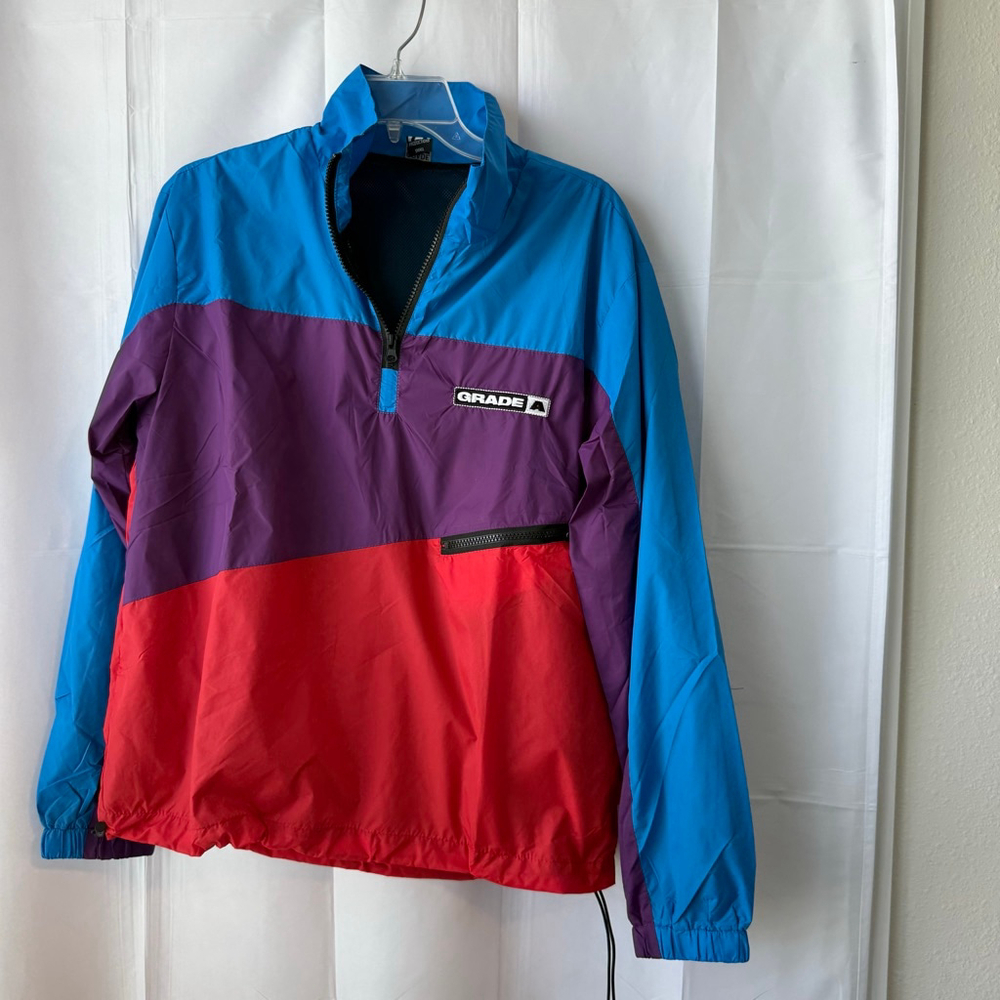 Men's Grade A Productions Jacket Size S Blue Purple Red